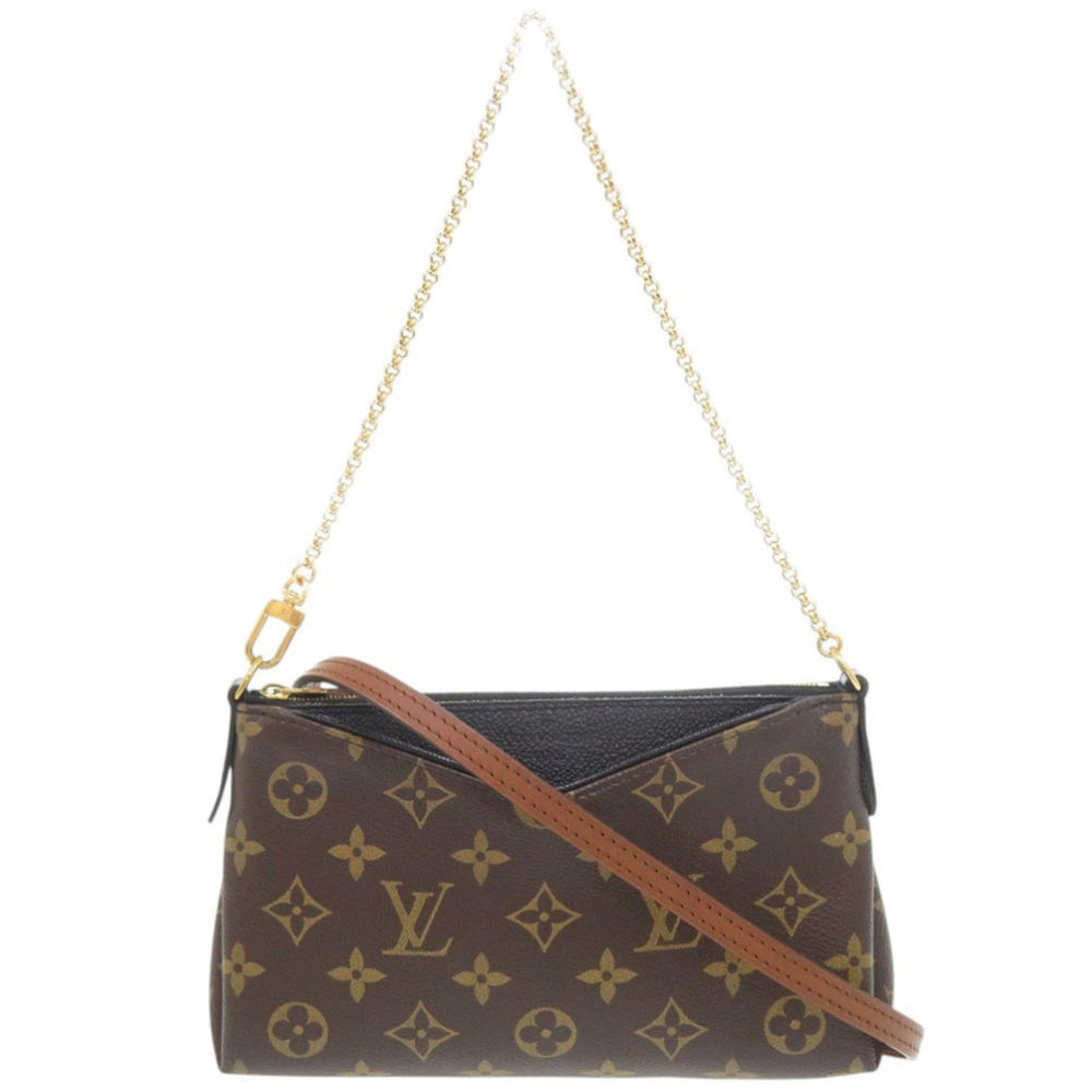 Louis Vuitton Pallas Clutch Monogram M41639 Shoulder Bag LV 0173 LOUIS VUITTON